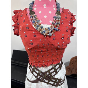 Women's Unbranded Top S Red